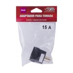 Adaptador Force Line Modelo Novo para Antigo 15A Preto