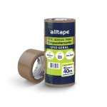 Fita Adesiva 48 mm x 40 m Marrom 4 rolos | Alltape