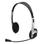 Headset P2 Fortrek HBL101 Voip Multimídia Preto e Prata