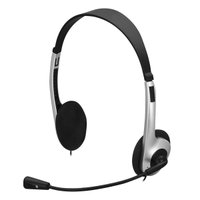 Headset P2 Fortrek HBL101 Voip Multimídia Preto e Prata