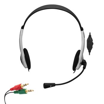 Headset P2 Fortrek HBL101 Voip Multimídia Preto e Prata