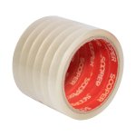 Fita Adesiva 12 mm x 50 metros Transparente 6 rolos | Sooper