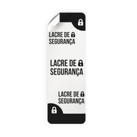 Etiqueta Adesiva Lacre de Segurança 30 mm x 80 mm Rolo com 1000 unidades