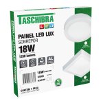 Painel Led Plafon Taschibra 18Watts Redondo Sobrepor 6500K