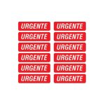Etiqueta Adesiva Urgente 13 mm x 48 mm Pacote com 6 folhas | Aquattro