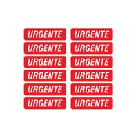 Etiqueta Adesiva Urgente 13 mm x 48 mm Pacote com 6 folhas | Aquattro