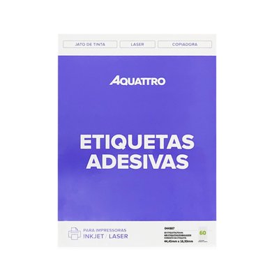 Etiqueta Adesiva Aquattro 16,93mmX44,45mm PCT 10fls