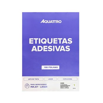 Etiqueta Adesiva Aquattro 210mmX297mm PCT 100fls