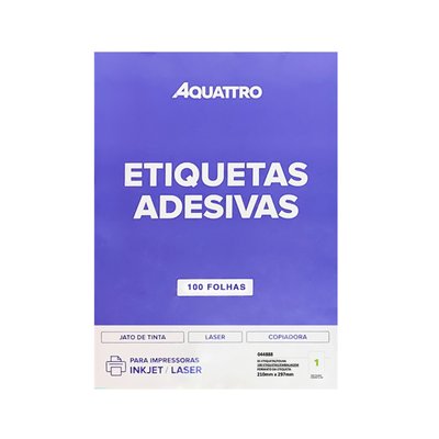 Etiqueta Adesiva Aquattro 210mmX297mm PCT 100fls