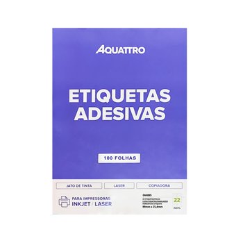 Etiqueta Adesiva Aquattro 25,4mmX99mm PCT 100fls