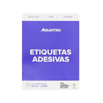 Etiqueta Adesiva Aquattro 25,4mmX99mm PCT 25fls