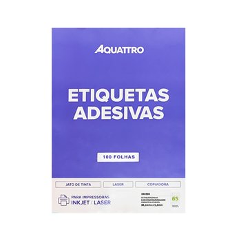 Etiqueta Adesiva Aquattro 38,1mmX21,2mm PCT 100fls