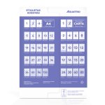 Etiqueta Adesiva A4 251 38,1 mm x 21,2 mm 25 folhas | Aquattro