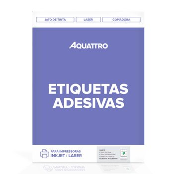 Etiqueta Adesiva Aquattro 69,85mmX69,85mm PCT 25fls