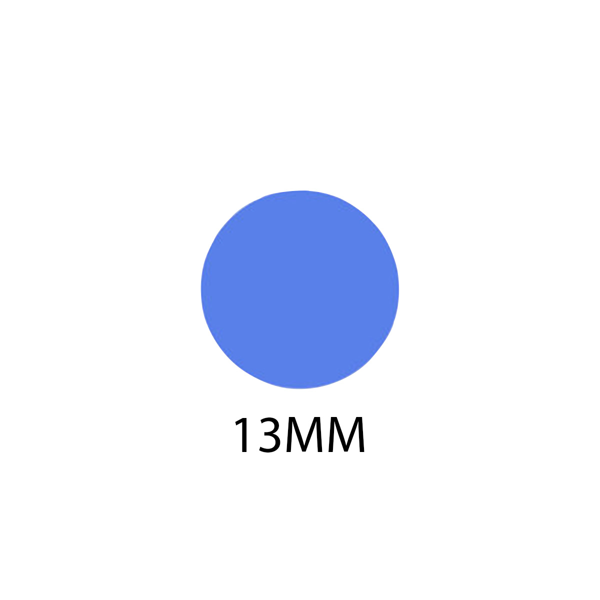 Etiqueta Adesiva Redonda 13 mm Azul 5 folhas | Aquattro