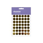Etiqueta Adesiva Redonda 13 mm Ouro 5 folhas | Aquattro