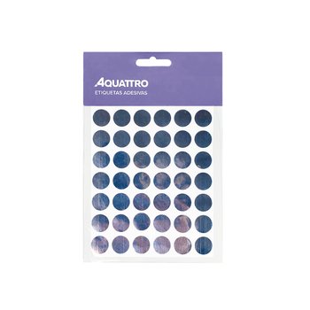Etiqueta Adesiva Redonda 13 mm Prata 5 folhas | Aquattro