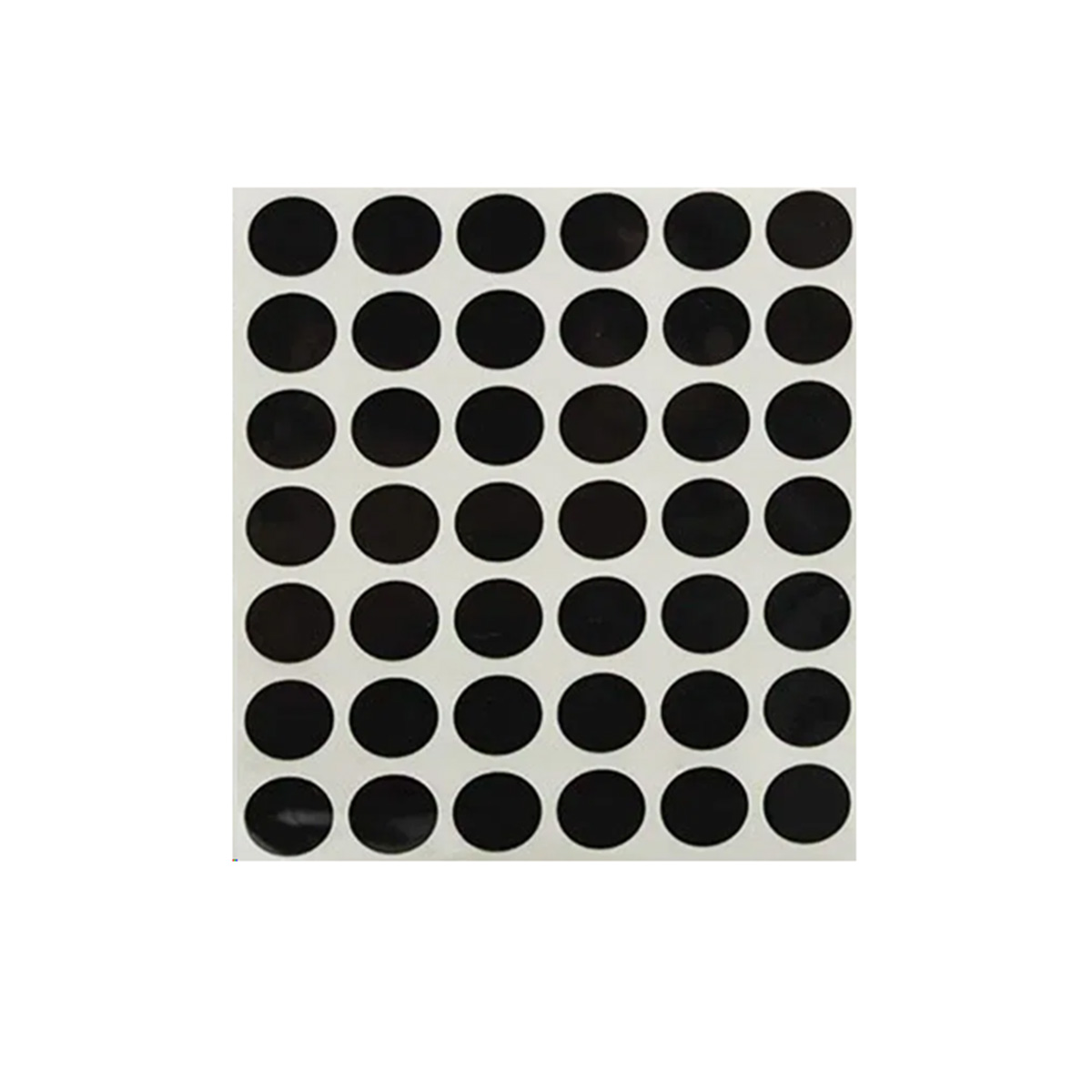 Etiqueta Adesiva Redonda 13 mm Preta 5 folhas | Aquattro