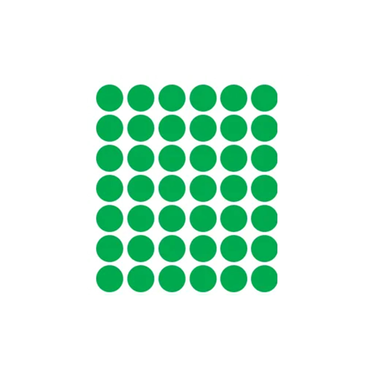 Etiqueta Adesiva Redonda 13 mm Verde 5 folhas | Aquattro