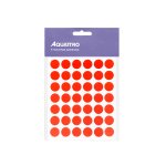 Etiqueta Adesiva Redonda 13 mm Vermelha 5 folhas | Aquattro