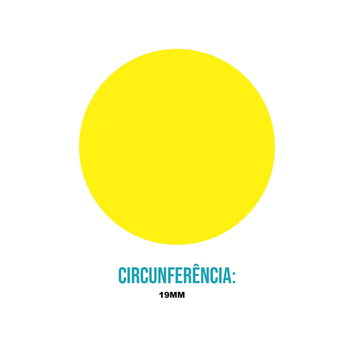 Etiqueta Adesiva Redonda 19 mm Amarela 10 folhas | Aquattro