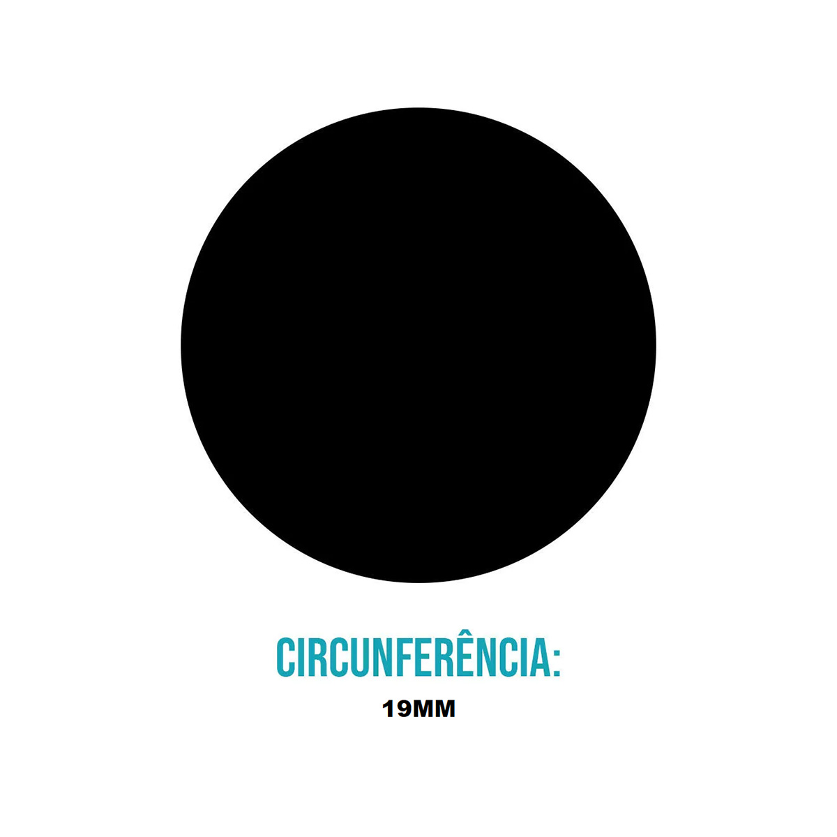 Etiqueta Adesiva Redonda 19 mm Preta 10 folhas | Aquattro
