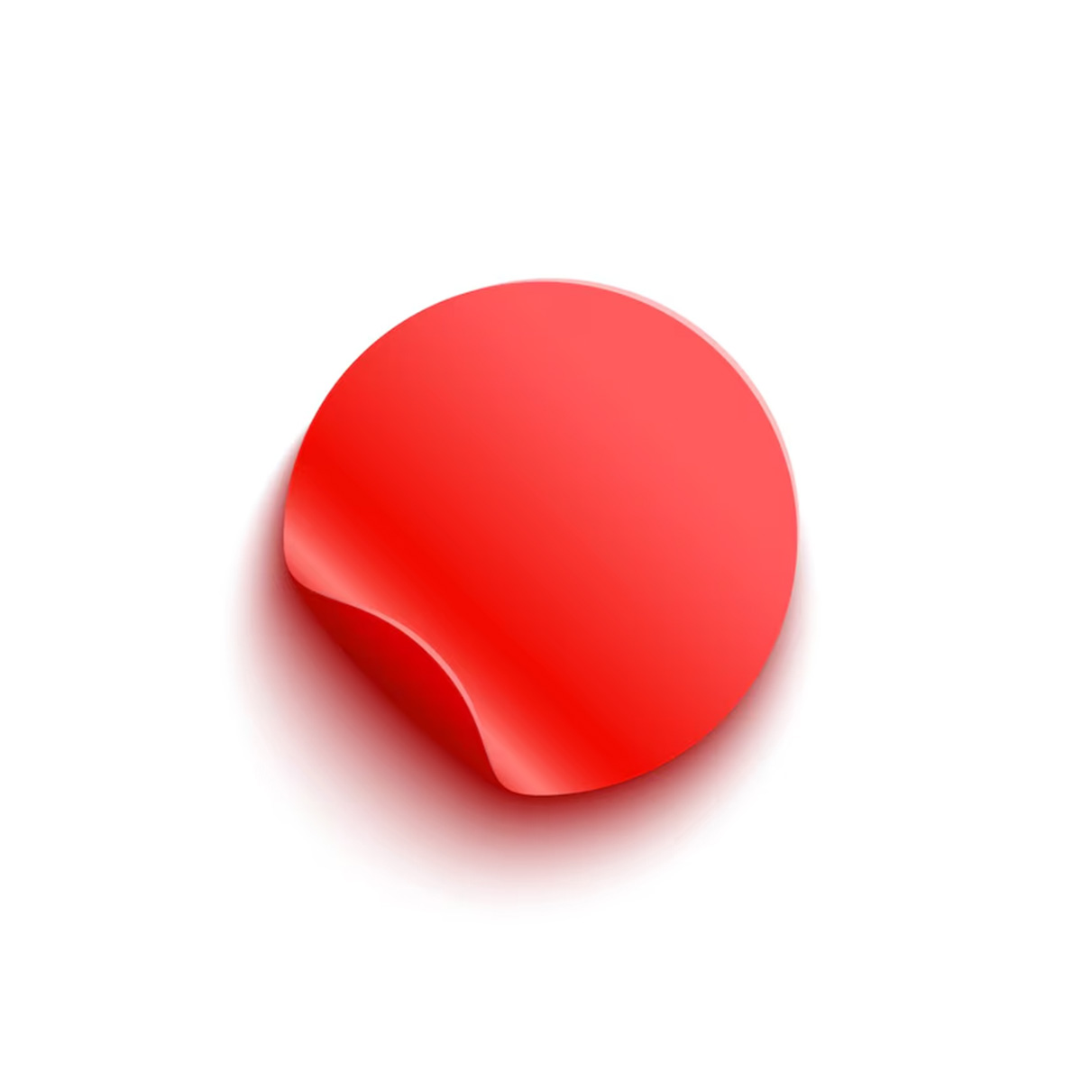 Etiqueta Adesiva Redonda 19 mm Vermelha 10 folhas | Aquattro