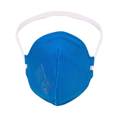 Respirador Descartavel ProtecFace PFF2 Azul sem Valvula