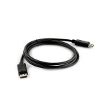 Cabo Displayport MD9 7741 Niquelado com trava 1,80m Preto