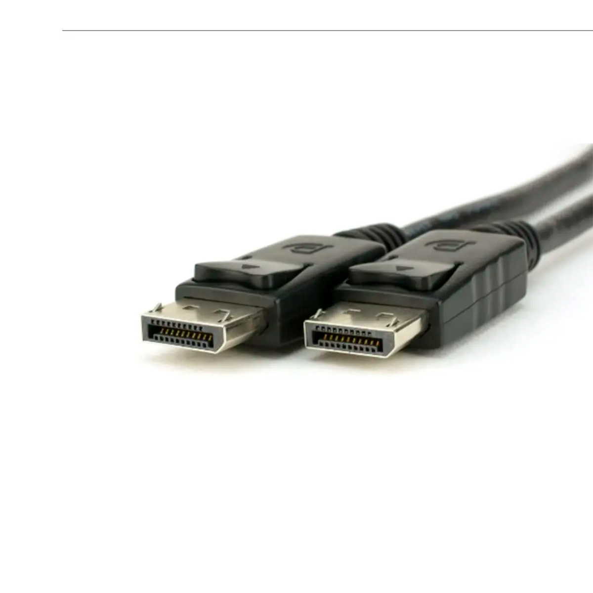 Cabo Displayport MD9 7741 Niquelado com trava 1,80m Preto