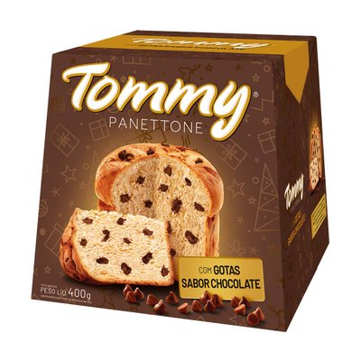 Panettone Tommy Gotas de Chocolate 400 g