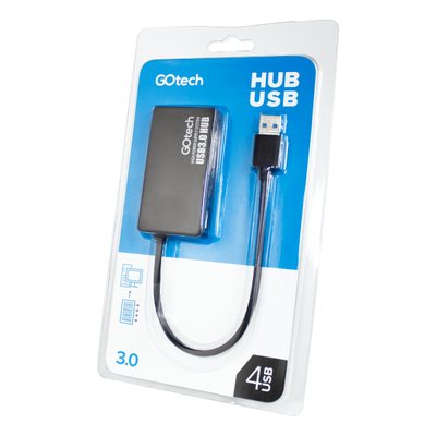 Hub USB 3.0 Go Tech 4 Portas USB