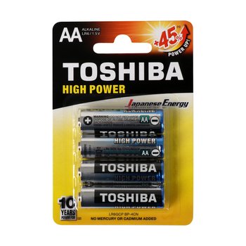 Pilha Alcalina Toshiba AA LR6GCP Pequena 4UN