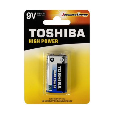 Bateria Alcalina Toshiba 9V 6LR61GCP