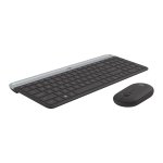 Kit Teclado e Mouse sem Fio Logitech MK470 Preto