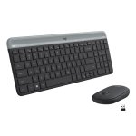 Kit Teclado e Mouse sem Fio Logitech MK470 Preto