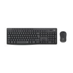 Kit Teclado e Mouse sem Fio Logitech MK295 Silent Preto