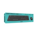 Kit Teclado e Mouse sem Fio Logitech MK295 Silent Preto