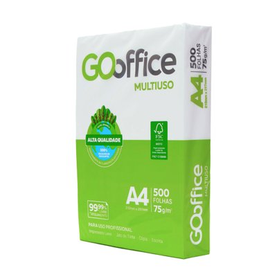 Papel A4 Sulfite 75g 500 folhas | Go Office