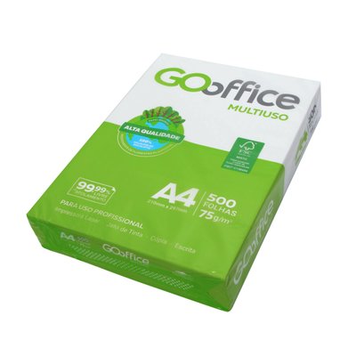 Papel A4 Sulfite 75g 500 folhas | Go Office