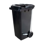 Coletor de Lixo 120L Preto com Pedal | Wite