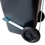 Coletor de Lixo 120L Preto com Pedal | Wite