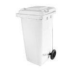 Coletor de Lixo 120L Branco com Pedal | Wite