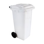 Coletor de Lixo 120L Branco com Pedal | Wite