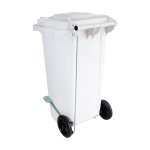 Coletor de Lixo 120L Branco com Pedal | Wite