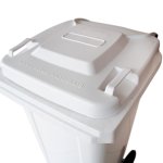 Coletor de Lixo 120L Branco com Pedal | Wite