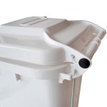 Coletor de Lixo 120L Branco com Pedal | Wite