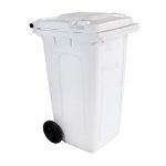 Coletor de Lixo 240L Branco com Pedal | Wite