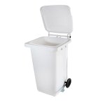 Coletor de Lixo 240L Branco com Pedal | Wite