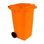 Coletor de Lixo 240L Laranja com Pedal | Wite